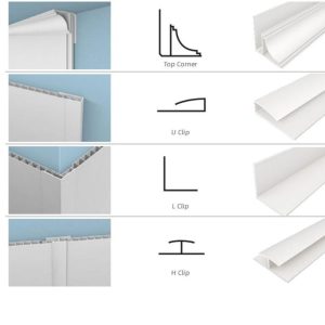 Terminaciones de cielorraso PVC