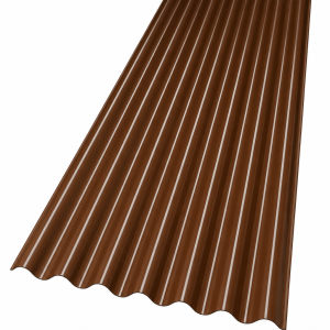 Chapa color marron calibre 26 (oferta) ondulada